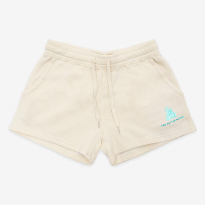 Guitar Hotel Adult Fit Drawstring Shorts in Bone