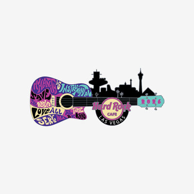 Limited Edition Las Vegas 2026 Mottos Hinged Guitar Pin