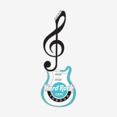 Limited Edition London Treble Clef Guitar Pin
